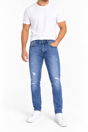 Men's Slim Fit Distressed Jeans