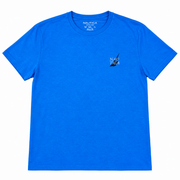 Men's Graphic T-Shirt – Blue or White with Bold Back Print