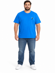 Men's Graphic T-Shirt – Blue or White with Bold Back Print