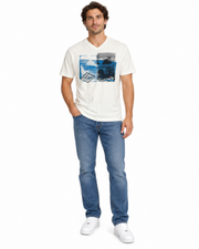 Men's Graphic T-Shirt – Coastal Vibes in Off-White