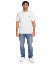 Men's Graphic T-Shirt – Blue or White with Bold Back Print