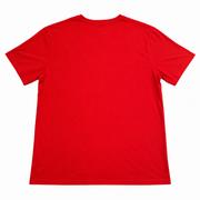 Men's Graphic Print Crew Neck T-Shirt, Red