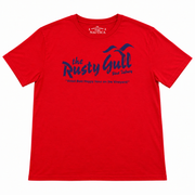 Men's Graphic Print Crew Neck T-Shirt, Red
