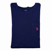 Men's Solid Pocket T-Shirt – Everyday Essential, Navy