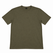 Men's Solid Crew Neck Pyjama T-Shirt, Olive Green