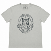 Men's Graphic Print Crew Neck T-Shirt, Grey