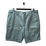 Men's Solid Chino Style Shorts, Aqua