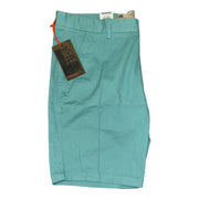 Men's Solid Slim Fit Chino-Style Shorts, Turquoise