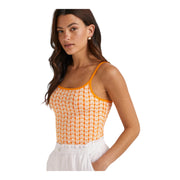 Women's Printed Camisole – Fresh Summer Vibes, Orange