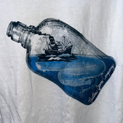 Men's Graphic V-Neck T-Shirt – Casual & Trendy, White