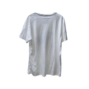 Men's Graphic V-Neck T-Shirt – Casual & Trendy, White