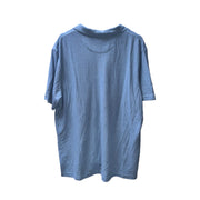 Men's Linen Blend Short-Sleeve Polo T-Shirt, Baby Blue