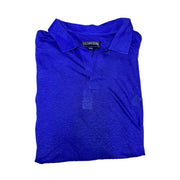 Men's Linen Short-Sleeve Polo T-Shirt, Purple