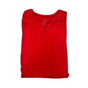 Men's V-Neck T-Shirt – Bold & Stylish, Red