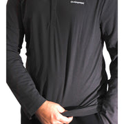 Men's Outdoor Long-Sleeve Polo – Solar Shield Protection, Dark Grey
