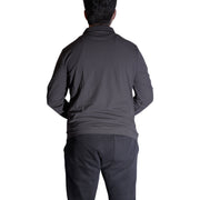 Men's Outdoor Long-Sleeve Polo – Solar Shield Protection, Dark Grey