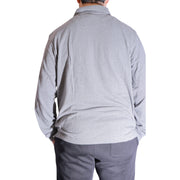 Men's Long Sleeve Polo – Classic & Versatile, Grey