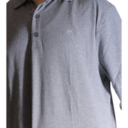 Men's Long Sleeve Polo – Classic & Versatile, Grey