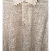 Men's Linen Polo Shirt – Breathable & Stylish, Beige