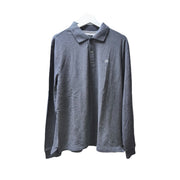 Men's Long Sleeve Polo – Classic & Versatile, Grey