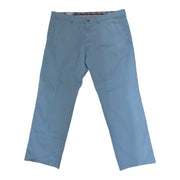 Men's Casual Straight-Leg Trousers, Light Blue