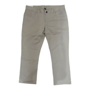 Men's Solid Slim-Fit Cotton Stretch Trousers