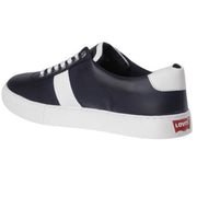 Men's Navy Leather Sneakers – Stylish & Comfortable