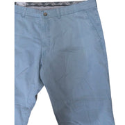 Men's Casual Straight-Leg Trousers, Light Blue