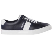 Men's Navy Leather Sneakers – Stylish & Comfortable