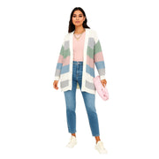 Women's Striped Knitted Cardigan – Effortless Chic & Comfort