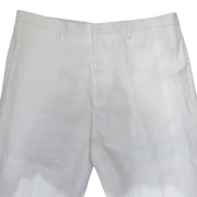 Men's 100% Linen High-Rise Summer Trousers, Off-White