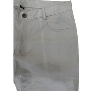 Men's Solid Slim-Fit Cotton Stretch Trousers
