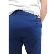 Men's Cotton Regular Fit Chino-Style Pants, Blueberry Blue