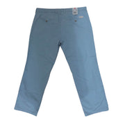 Men's Casual Straight-Leg Trousers, Light Blue