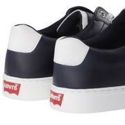 Men's Navy Leather Sneakers – Stylish & Comfortable