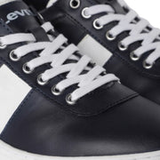 Men's Navy Leather Sneakers – Stylish & Comfortable