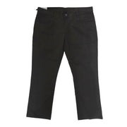 Men's Solid Slim-Fit Cotton Stretch Trousers