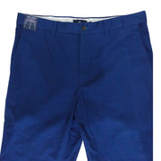 Men's Cotton Regular Fit Chino-Style Pants, Blueberry Blue