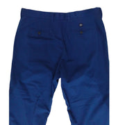 Men's Cotton Regular Fit Chino-Style Pants, Blueberry Blue