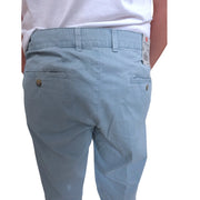 Men's Casual Straight-Leg Trousers, Light Blue