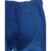 Men's Cotton Regular Fit Chino-Style Pants, Blueberry Blue