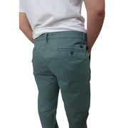Men's Cotton Slim Fit Stretch Chino-Style Pants, Cadet Grey