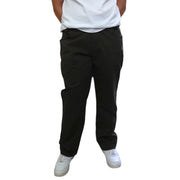Men's Solid Slim-Fit Cotton Stretch Trousers