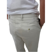 Men's Slim Fit Beige Chino-Style Pants, Beige