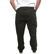 Men's Solid Slim-Fit Cotton Stretch Trousers
