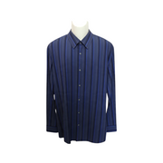 Men's Oxford Stripe Shirt – E-Z Fit Comfort, Purple