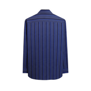 Men's Oxford Stripe Shirt – E-Z Fit Comfort, Purple
