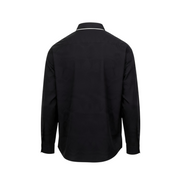 Men's Solid Long Sleeve Stretch Tailored Fit Formal Shirt, Black
