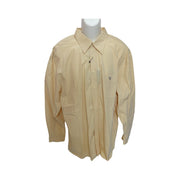 Men's Classic Long Sleeve Solid Slim Fit Formal Shirt, Light Yellow