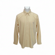 Men's Classic Long Sleeve Solid Slim Fit Formal Shirt, Light Yellow